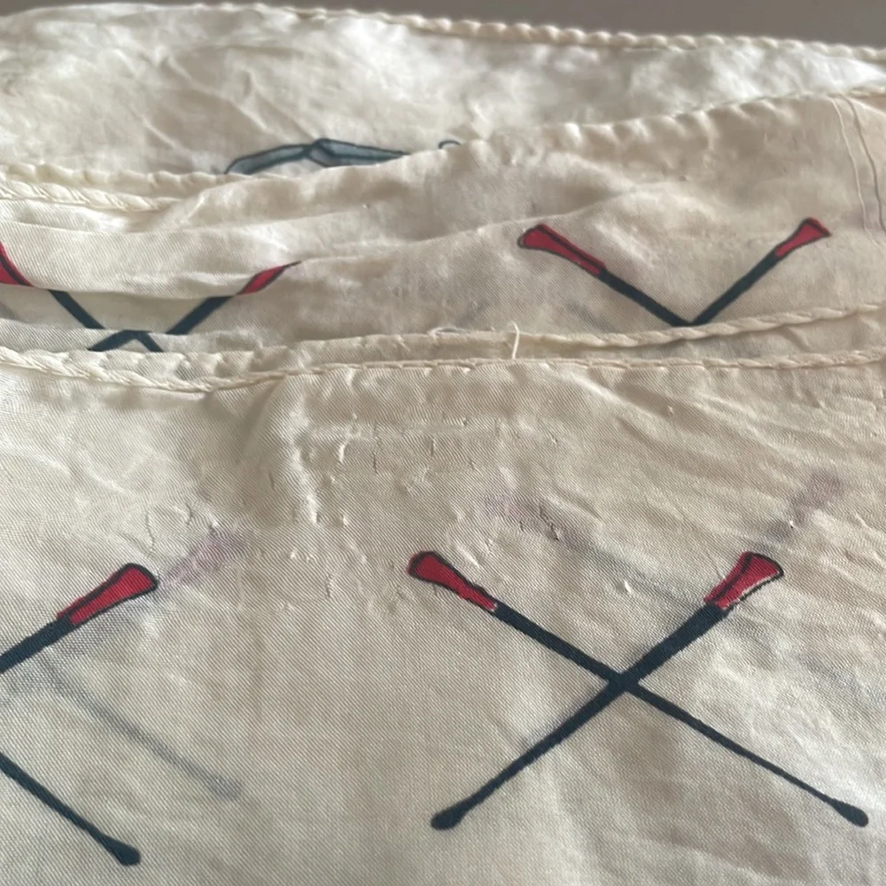 Glentex | Rare 40s 50s X-Mas Toy Soldiers & Drums 100% Silk Large Square Scarf